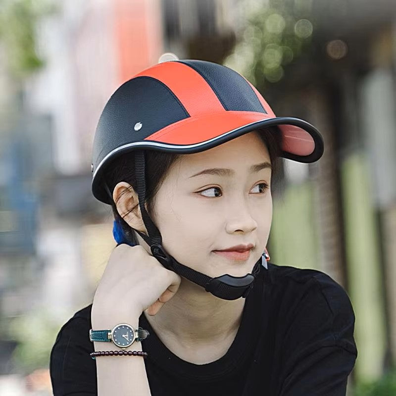 Baseball Caps Style Motorcycle Half Helmet Safety Hard Hat For Cafe Racer Chopper Scooter Half Face Vintage Summer Caps