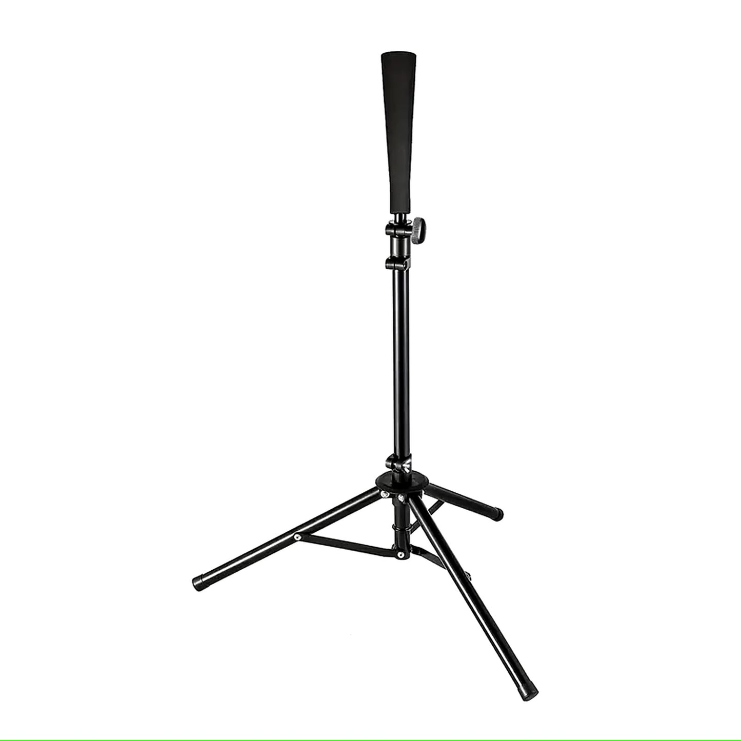 Baseball Hitting Triangle Tee with Elastic Rubber Top Adjustable Height 70-118cm Stable Triangle Base Portable for Kids & Adults