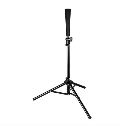 Baseball Hitting Triangle Tee with Elastic Rubber Top Adjustable Height 70-118cm Stable Triangle Base Portable for Kids & Adults