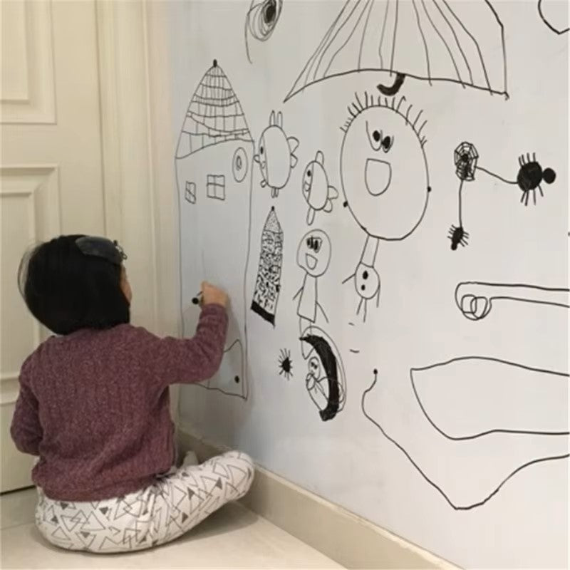 Blackboard Stickers Chalk Board Removable PVC Draw Mural Decor Art Chalkboard Wall Sticker for Kids Rooms Durable 45 x 100cm Dealshavens