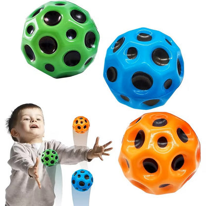 Stress relief hole ball sports training ball outdoor games using bouncy balls rubber high bouncing balls for kids sensory fidget toys - Dealshavens