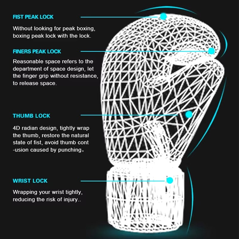 Boxing Gloves Professional adult Sanda Muay Thai boxing boxing gloves for men and women training sandbag Free fighting MMA