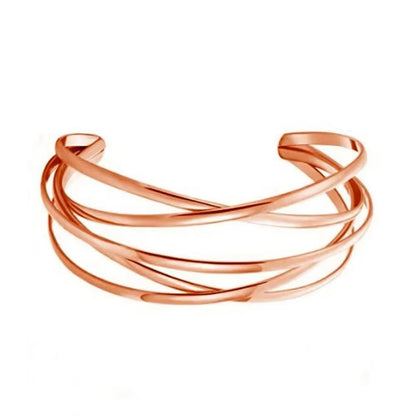 Bracelet Women Silver/Gold Alloy Punk Hollow Cuff Bangle Bracelet