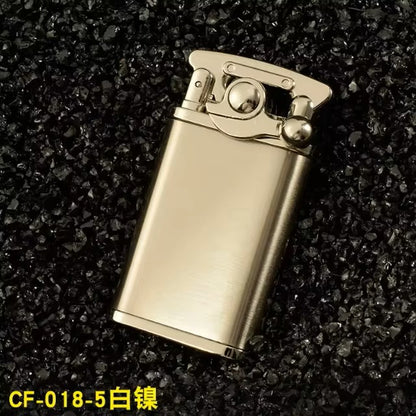 CHIEF crocodile leather style Flint Gasoline Cigarette Lighter，Mechanical arm style Oil Petrol Refillable Kerosene Lighter