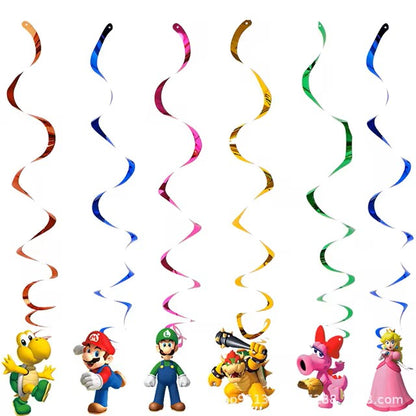 Cartoon Game Super Bros Birthday Decoration Marios Film Balloon Party Decoration Supplies for Kids Gifts Baby Shower Supplie Dealshavens