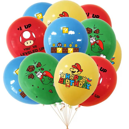 Cartoon Game Super Bros Birthday Decoration Marios Film Balloon Party Decoration Supplies for Kids Gifts Baby Shower Supplie Dealshavens