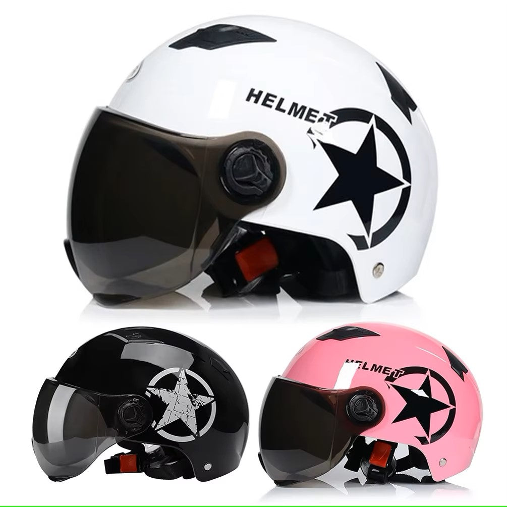 Classic Ultralight Bicycle Helmet Anti-UV Safety Helmet Electric Motor Car Scooter Bike Open Face Half Helmet For Men Women