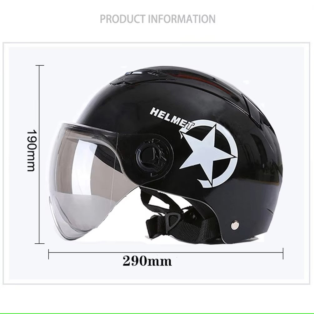 Classic Ultralight Bicycle Helmet Anti-UV Safety Helmet Electric Motor Car Scooter Bike Open Face Half Helmet For Men Women