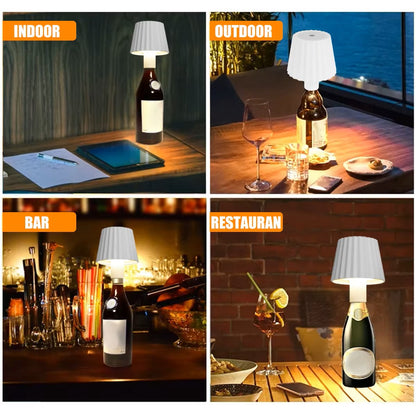 Creative Bottle Lamp Detachable Wine Bottle Table lamp Rechargeable Atmosphere Touch Night Light Bar Home Decor Xmas Gift