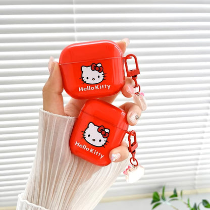 Cute Cartoon Sanrio Hello Kitty Earphone Case For AirPods 4 1 2 3 Pro 2021 Wireless Bluetooth Headset Soft TPU Protective Cover dealshavens