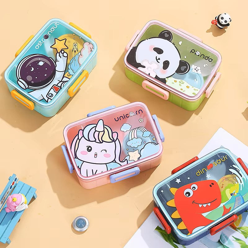 Cute Lunch Box for Kids Girls Boys With Compartments Bento Lunchbox School Child Leakproof Children's Food Snack Boxes New 2024 Dealshavens