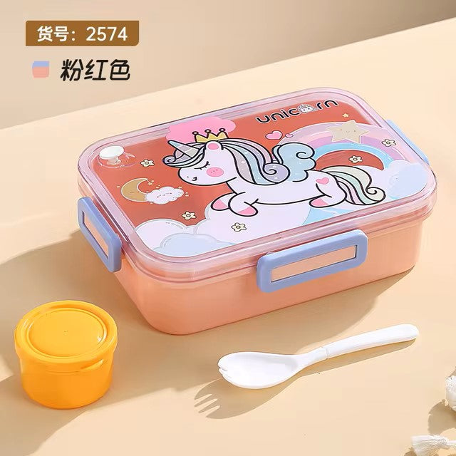 Cute Lunch Box for Kids Girls Boys With Compartments Bento Lunchbox School Child Leakproof Children's Food Snack Boxes New 2024 Dealshavens