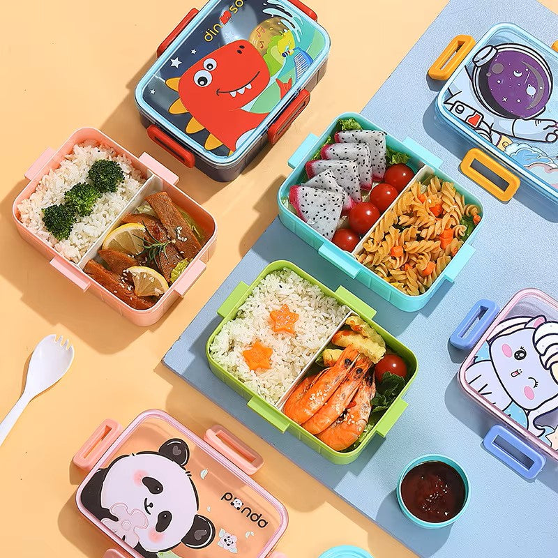 Cute Lunch Box for Kids Girls Boys With Compartments Bento Lunchbox School Child Leakproof Children's Food Snack Boxes New 2024 Dealshavens