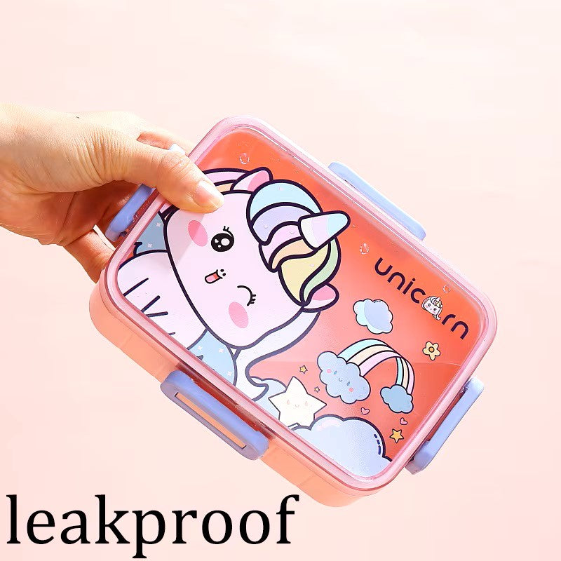 Cute Lunch Box for Kids Girls Boys With Compartments Bento Lunchbox School Child Leakproof Children's Food Snack Boxes New 2024 Dealshavens