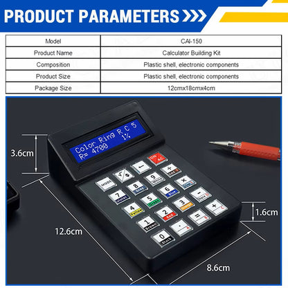 DIY Calculator Making Electronic Kit MCU Soldering Training Experiment Practice DIY Solder Project LCD1062 Display