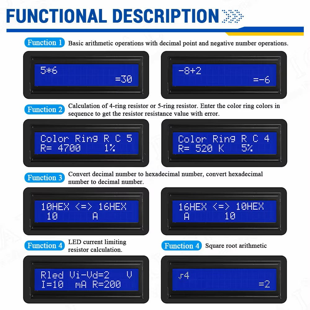 DIY Calculator Making Electronic Kit MCU Soldering Training Experiment Practice DIY Solder Project LCD1062 Display