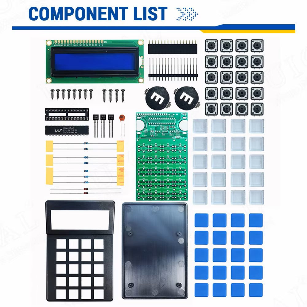 DIY Calculator Making Electronic Kit MCU Soldering Training Experiment Practice DIY Solder Project LCD1062 Display