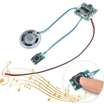 DIY Electronics Kit Sound Voice Recordable Board MP3 WAV Player Music Module Button/Light Control with Speaker Greeting Card