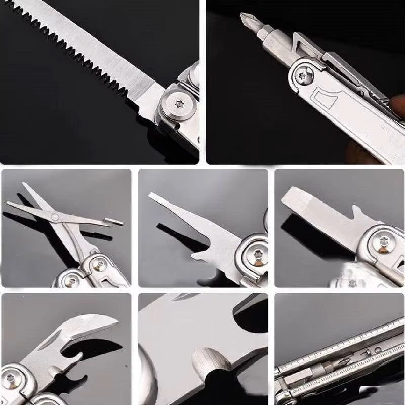 Daicamping DL12 Clip Multifunctional Clamps 7CR17MOV Folding Knife Tools Multitools Cable Camping Gear Multi Pliers Multi-tool Dealshavens