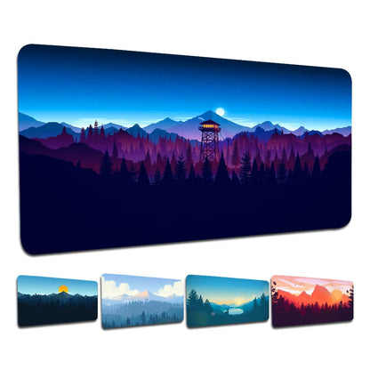 Deep Forest Firewatch Mousepad Boy Pad Natural Rubber Gaming Mousepad Desk Mat Size For Gameing World Of Tanks CS GO Zelda