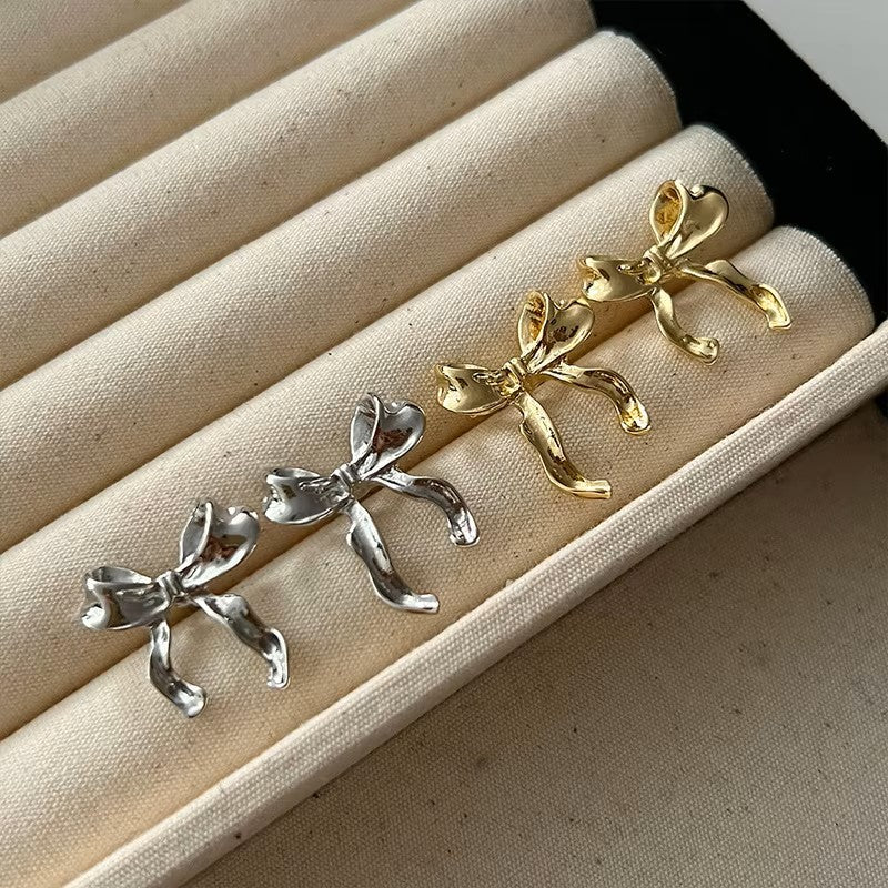 Design Sweet and Cool Style Bow Knot Earrings Women's Simple Elegant Jewelry Gifts Dropshipping dealshavens