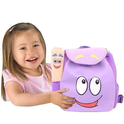 Dora Explorer Backpack Rescue Bag with Map,Pre-Kindergarten Toys Purple Christmas Gifts - Dealshavens