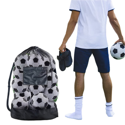 "Drawstring Sports Ball Bag – Football & Basketball"