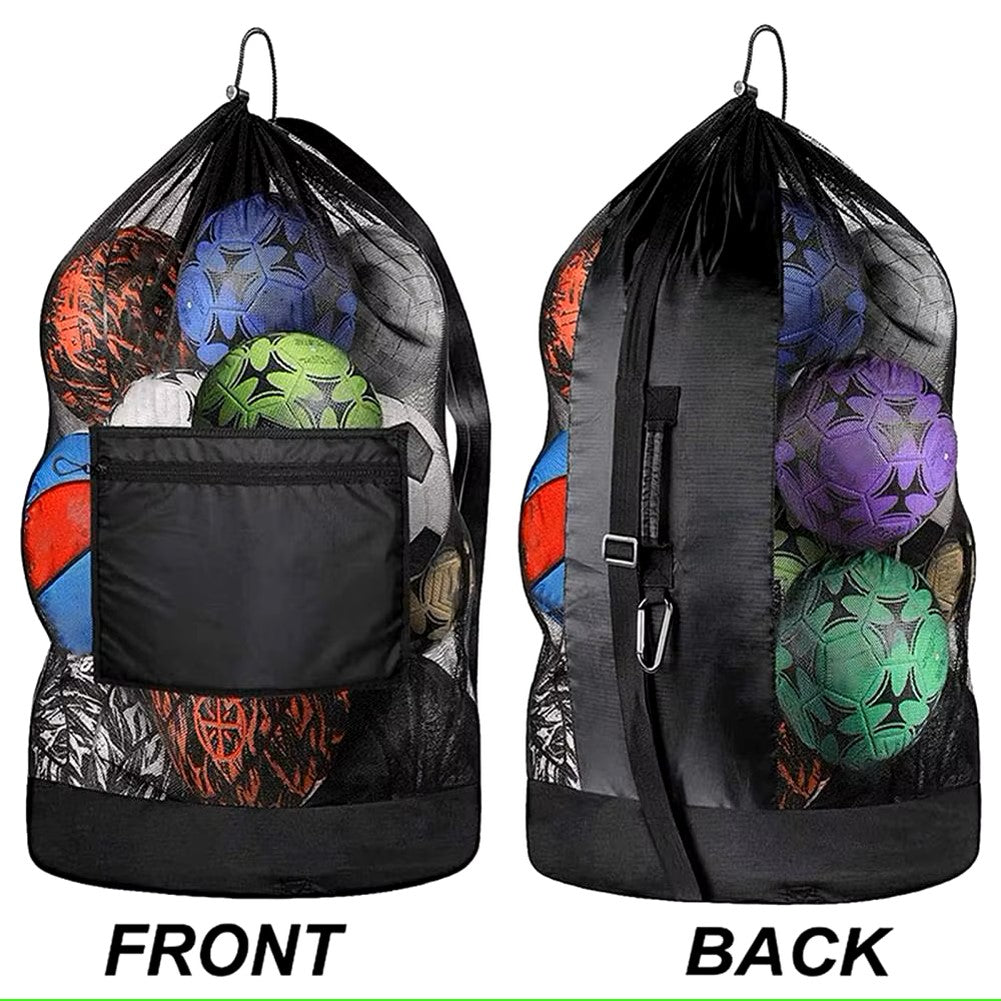 "Drawstring Sports Ball Bag – Football & Basketball"