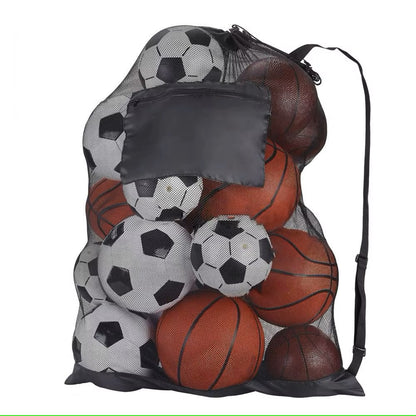"Drawstring Sports Ball Bag – Football & Basketball"