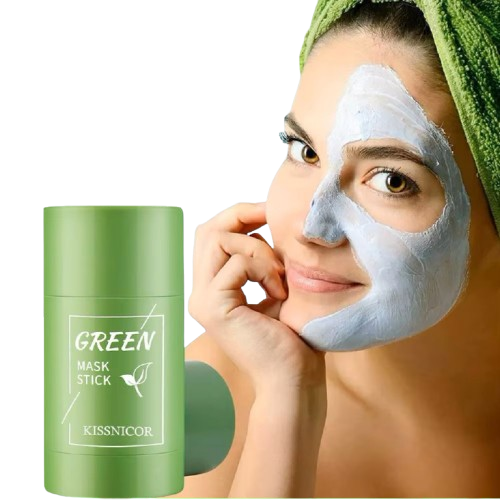 Face Clean Mask Green Tea Cleansing Stick Mask Shrink pores Deep Blackhead Remover facial Cleansing Moisturizing Mask 40g