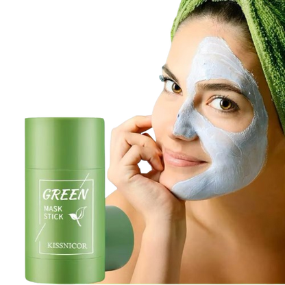 Face Clean Mask Green Tea Cleansing Stick Mask Shrink pores Deep Blackhead Remover facial Cleansing Moisturizing Mask 40g