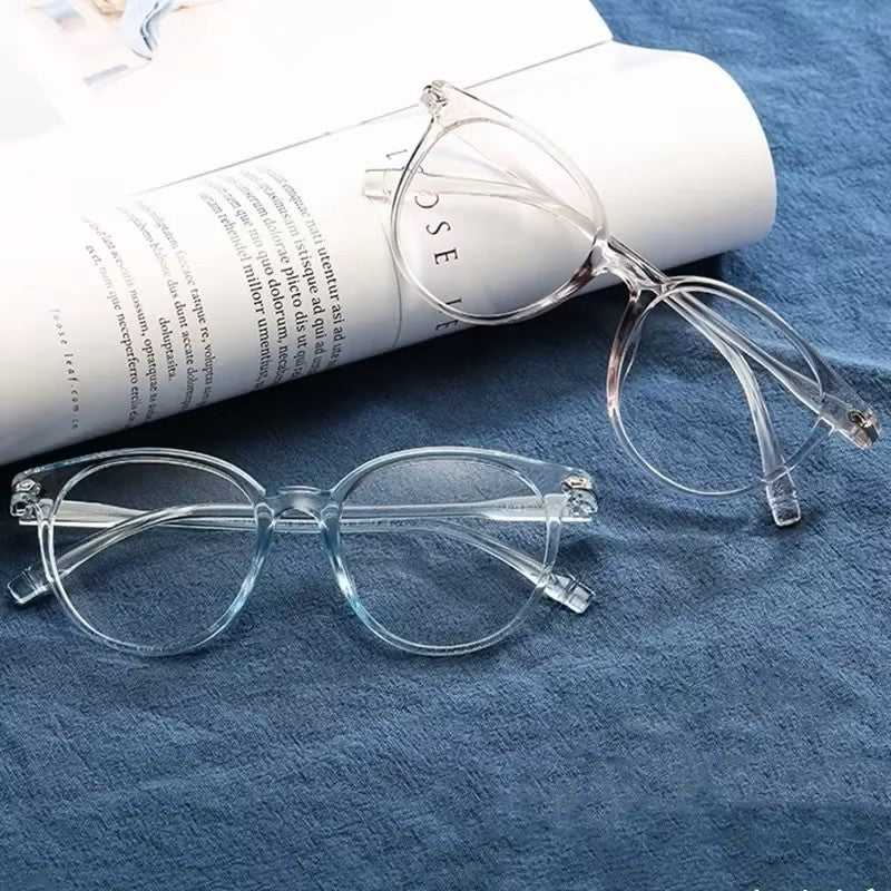 Fashion Blue Light Computer Glasses Frame Women Clear Anti Blue Light Round Eyewear Blocking Glasses Optical Spectacle Eyeglass