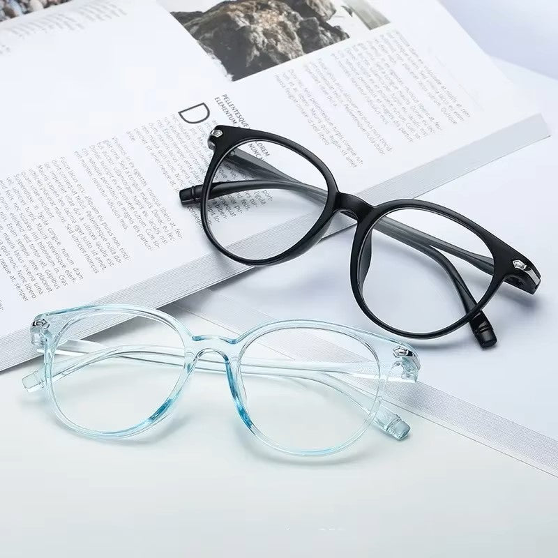 Fashion Blue Light Computer Glasses Frame Women Clear Anti Blue Light Round Eyewear Blocking Glasses Optical Spectacle Eyeglass