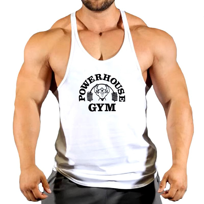 Fitness Clothing Gym T-shirts Suspenders Man Gym Top Men Sleeveless Sweatshirt Men's Clothes Stringer Vests Bodybuilding Shirt Dealshavens