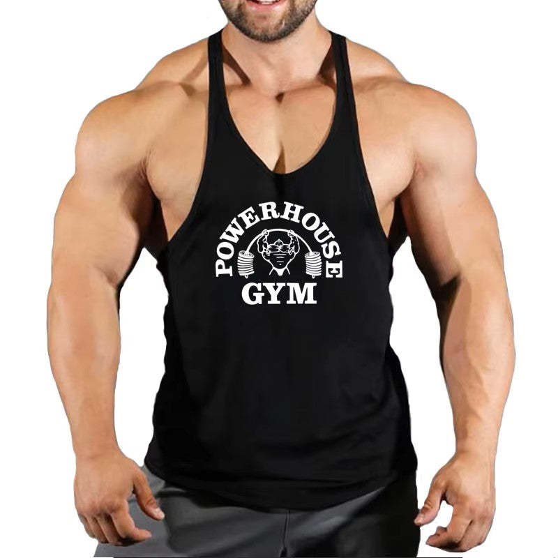 Fitness Clothing Gym T-shirts Suspenders Man Gym Top Men Sleeveless Sweatshirt Men's Clothes Stringer Vests Bodybuilding Shirt Dealshavens