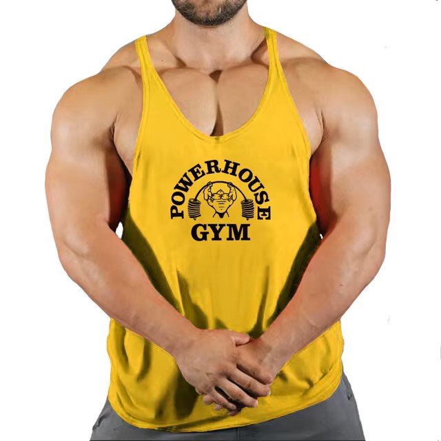 Fitness Clothing Gym T-shirts Suspenders Man Gym Top Men Sleeveless Sweatshirt Men's Clothes Stringer Vests Bodybuilding Shirt Dealshavens