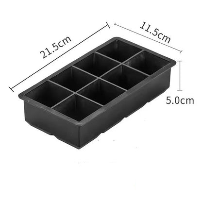 Food Grade Reusable Ice Maker IceCream Tools Ice Ball Mold Round Square IceTray Mold Silicone Ice Cube Mold Kitchen Tools