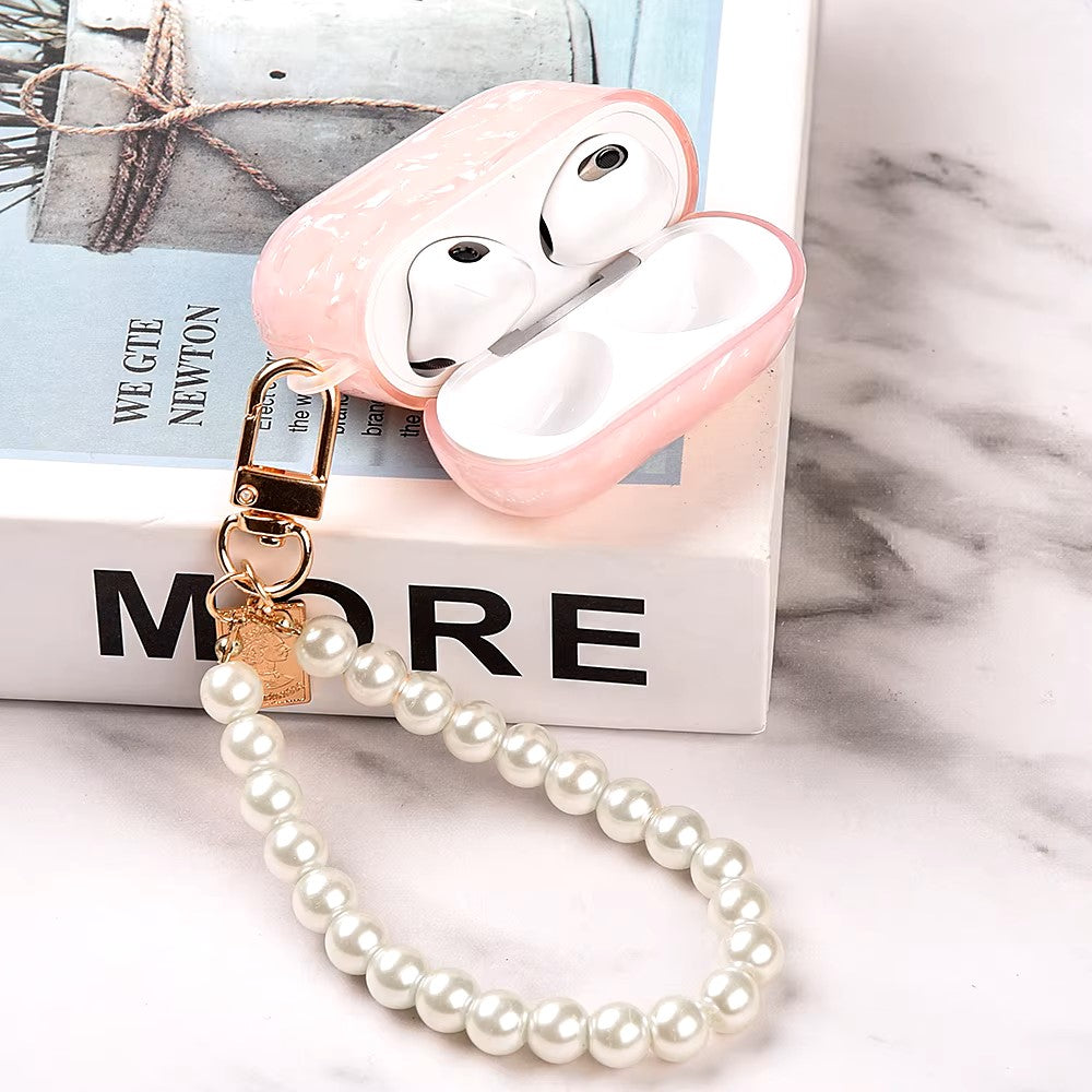 For Airpods Pro 2 Case Luxury Pearl Pendant Wireless Headphone Cover For Apple Airpods 3 Pro USB C 2nd 3rd Generation TPU Shell dealshavens