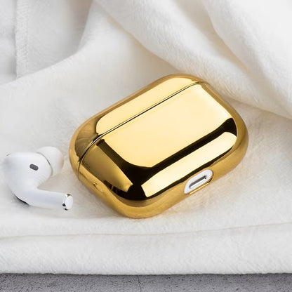 For AirPods Pro 2 Case Electroplated Gold Earphone Case For Apple AirPods Pro 2 1 3 Case Plating Cover For AirPods 3 Pro 2 funds dealshavens