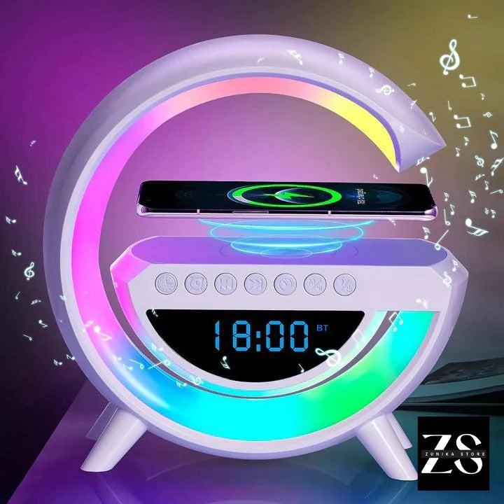 Smart Wake up Night Light Rechargeable Wireless LED With Bluetooth Sound Alarm Clock RGB Table Lamp For Children Gift - Dealshavens