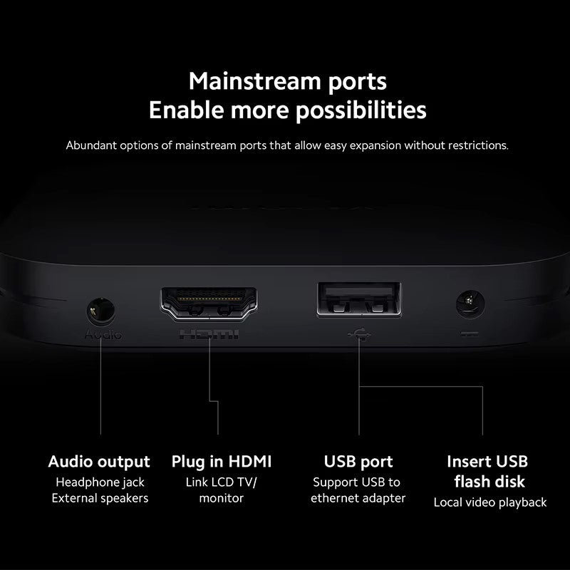 Global Version Xiaomi Mi TV Box S 2nd Gen 4K Ultra HD BT5.2 2GB 8GB Google TV Google Assistant Smart TV Box Dealshavens