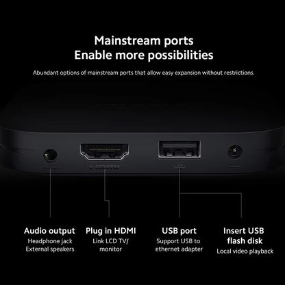Global Version Xiaomi Mi TV Box S 2nd Gen 4K Ultra HD BT5.2 2GB 8GB Google TV Google Assistant Smart TV Box Dealshavens