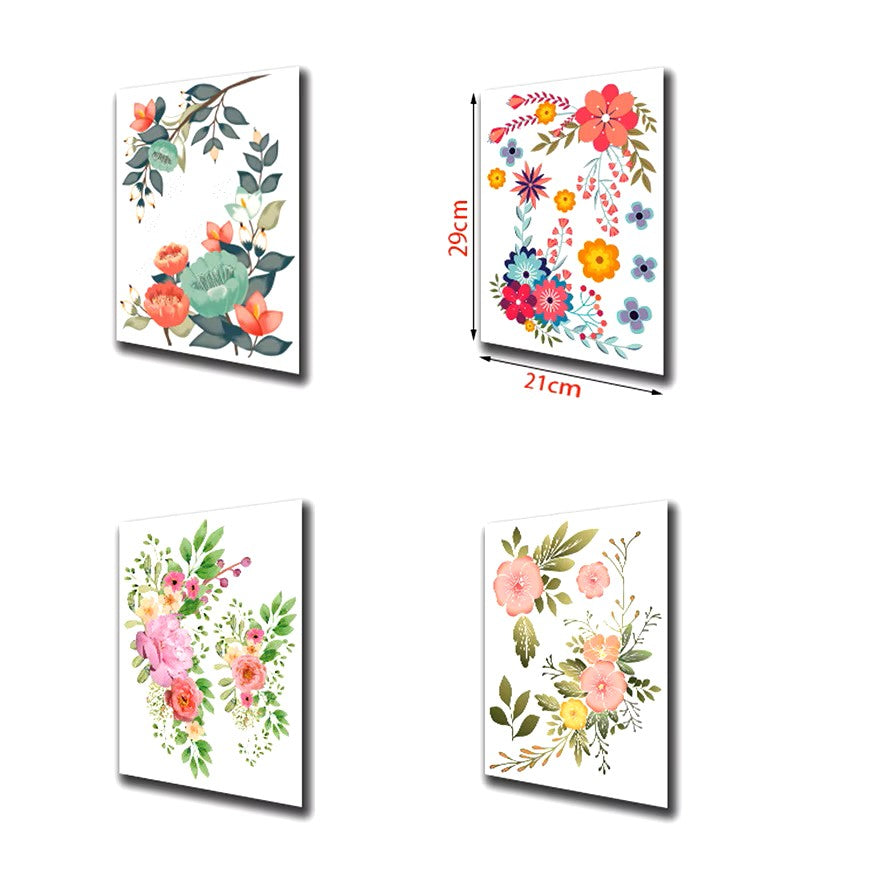 Green Plant Leaves Bathroom Toilet Sticker WC Closestool Wall Sticker Self Adhesive Mural Beautify Flower Home Decoration Decals Dealshavens