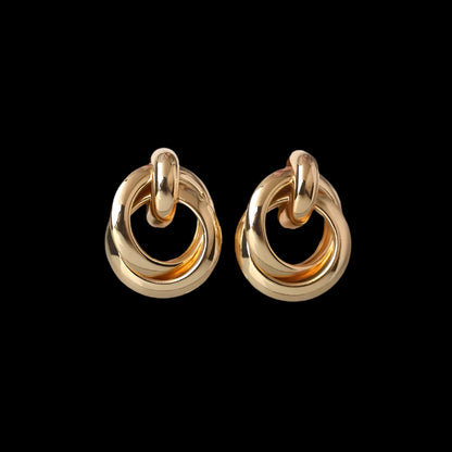 Fashion Metal Women Drop Earrings Hollow Geometric Dangle Earrings for Girls Punk Round Earrings Fashion Brincos Gift dealshavens