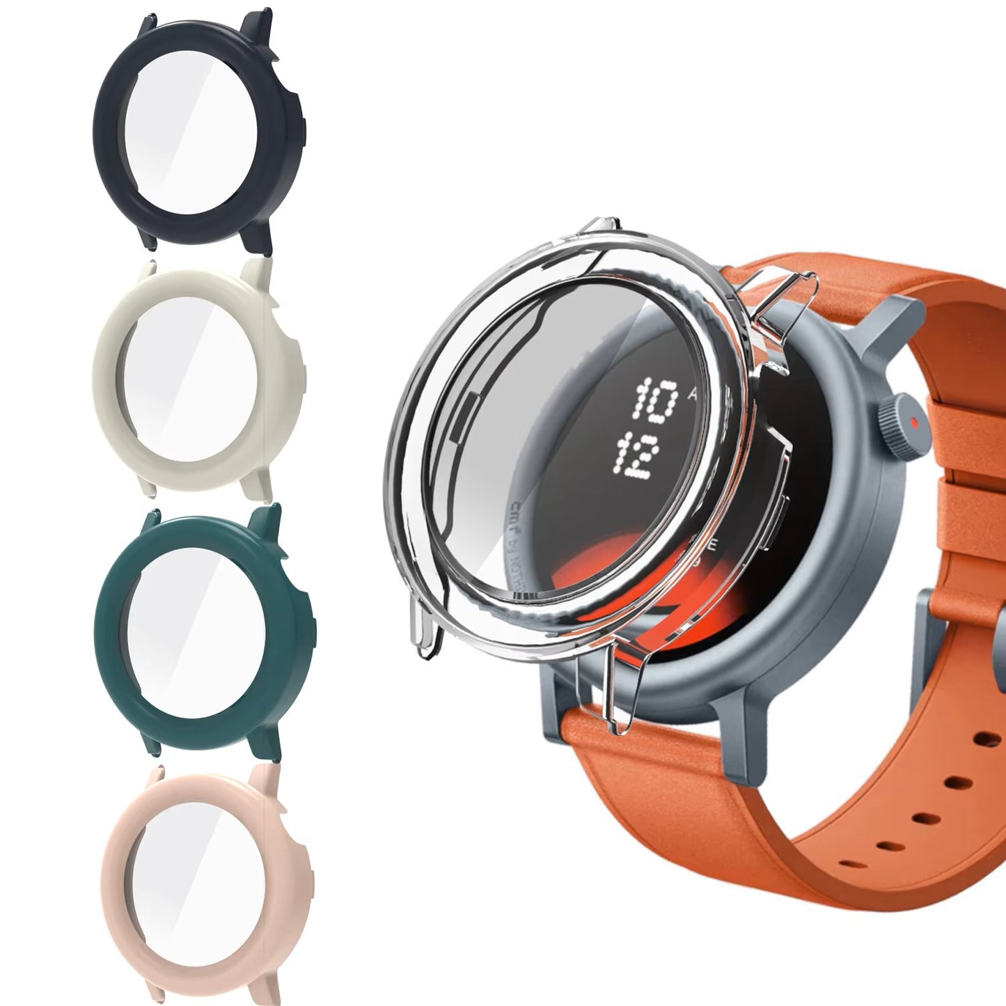 Hard Edge Shell Glass Screen Protector Film Smartwatch Full Frame Case For Nothing CMF Watch Pro 2 Protective Cover Accessories Dealshavens