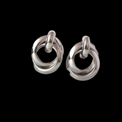 Fashion Metal Women Drop Earrings Hollow Geometric Dangle Earrings for Girls Punk Round Earrings Fashion Brincos Gift dealshavens