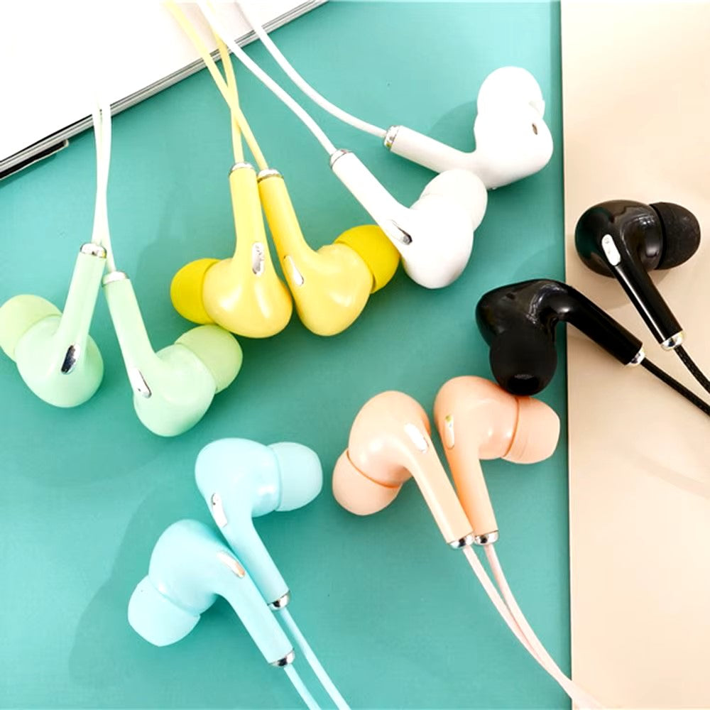 High Definition Wired Earphone 3.5mm In-Ear Control Portable Sport Wired Headset With Mic Wired Headphones For Mobile Phones - Dealshavens