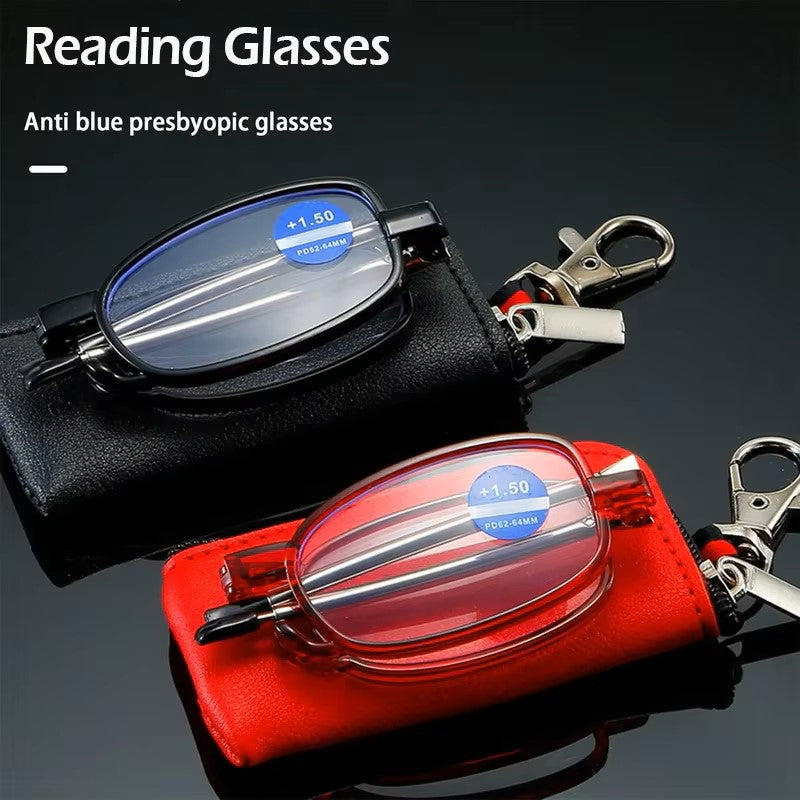 High-definition Reading Glasses Unisex Ultralight Resin Presbyopic Eyeglasses Portable Foldable Vision Care Readers Eyewear