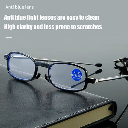 High-definition Reading Glasses Unisex Ultralight Resin Presbyopic Eyeglasses Portable Foldable Vision Care Readers Eyewear