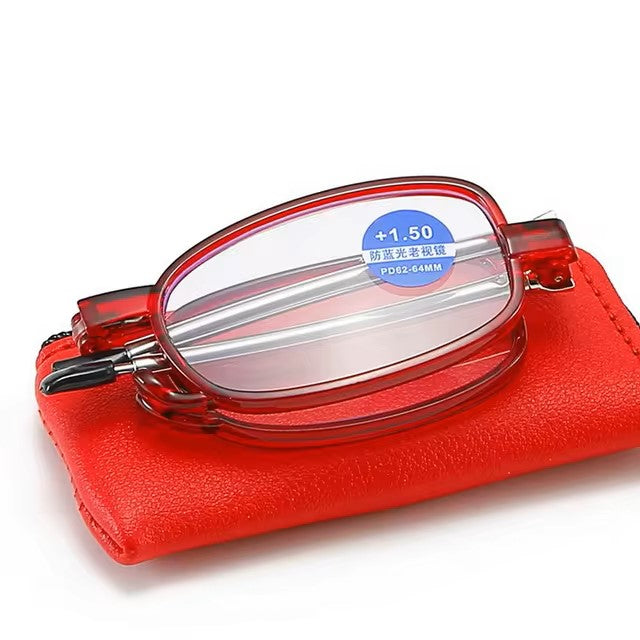 High-definition Reading Glasses Unisex Ultralight Resin Presbyopic Eyeglasses Portable Foldable Vision Care Readers Eyewear